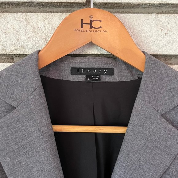 Theory Grey Blazer Size 10 - Picture 4 of 10
